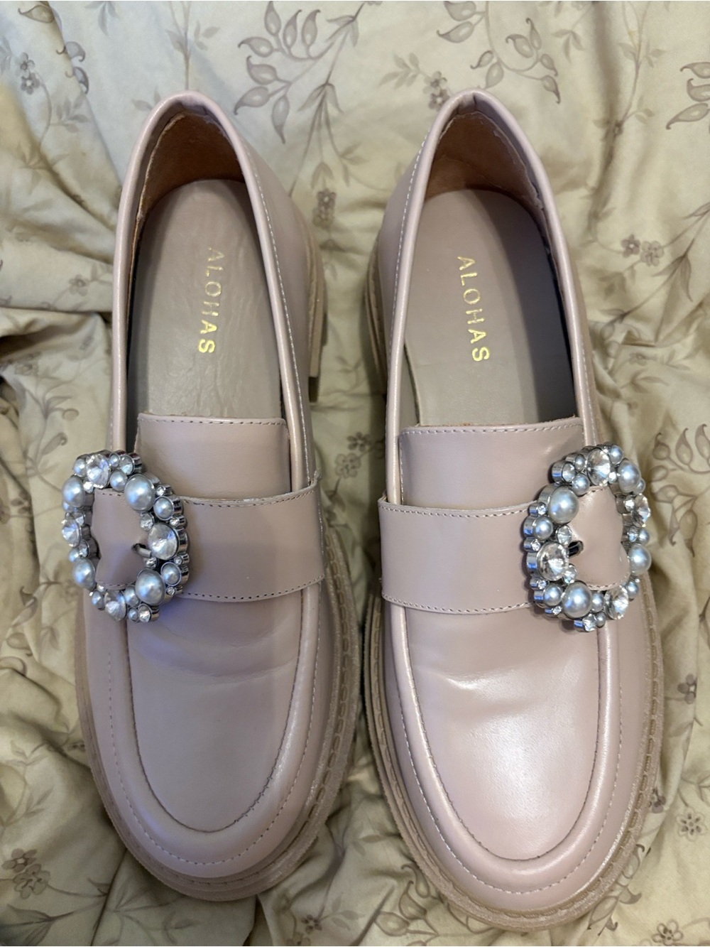 ALOHAS Trailblazer Crystal Platform Loafers